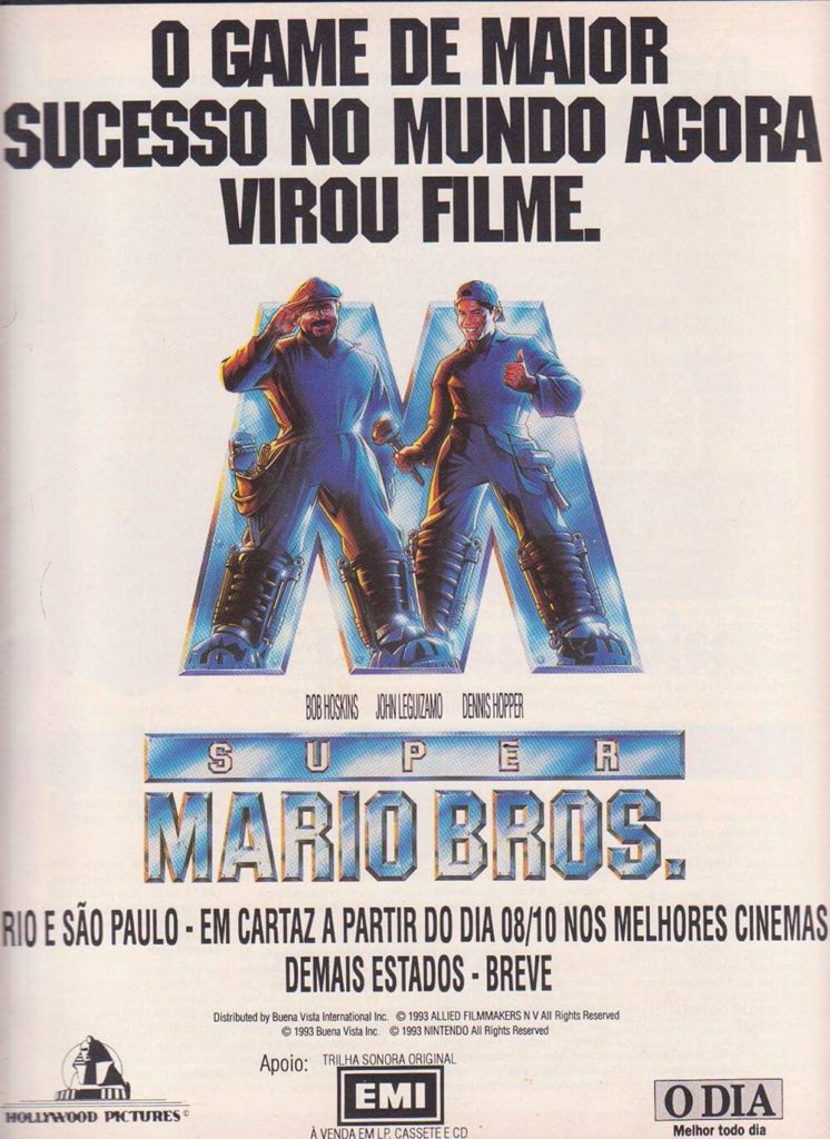 Propaganda antiga de videogame - Filme do Super Mario Bros 1993