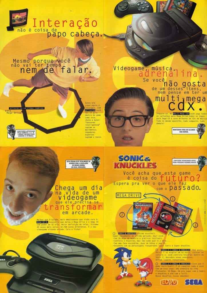 Propaganda antiga de videogame - Siga Sega 1994
