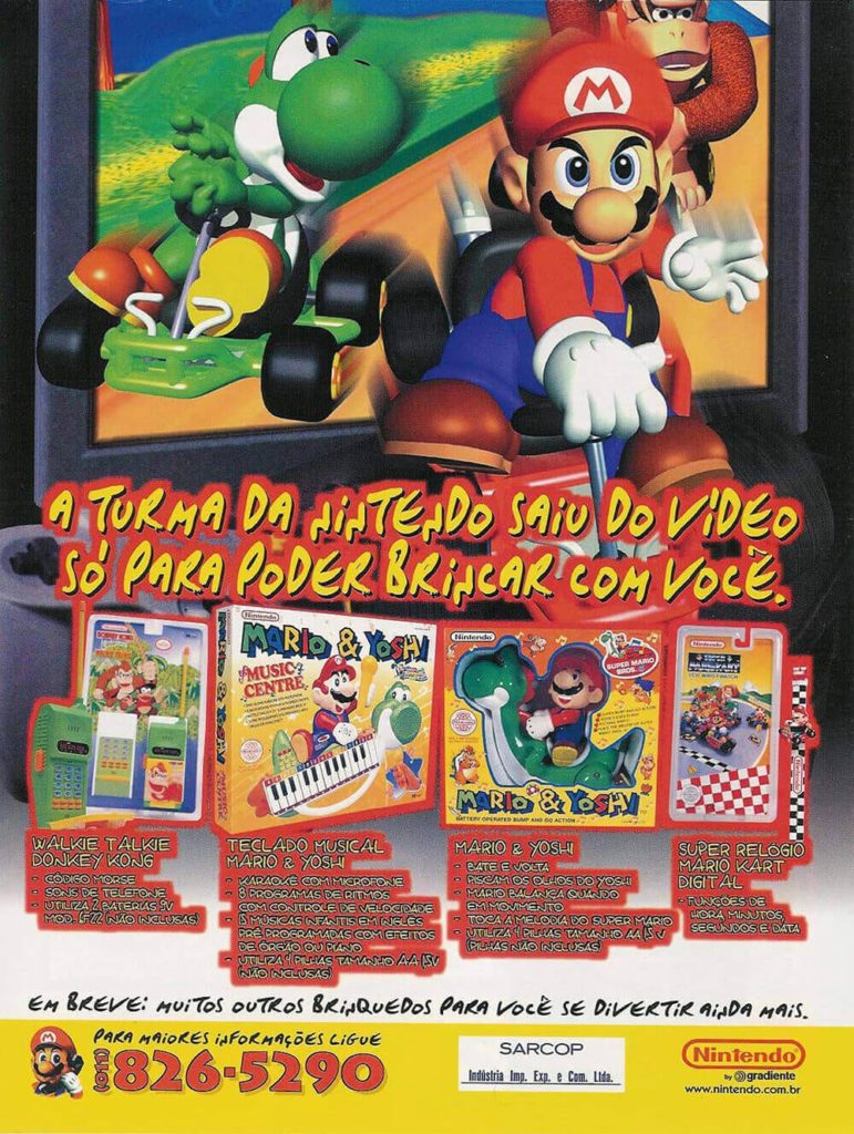 Propaganda Brinquedos Nintendo 1998