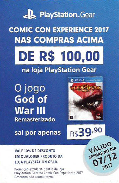 PlayStation (God of War 3 Remasterizado) - CCXP 2017