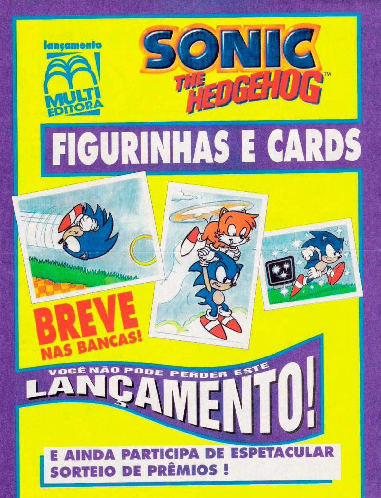 Figurinhas e Card Sonic the Hedgehog - Jornal Sega Mania 06