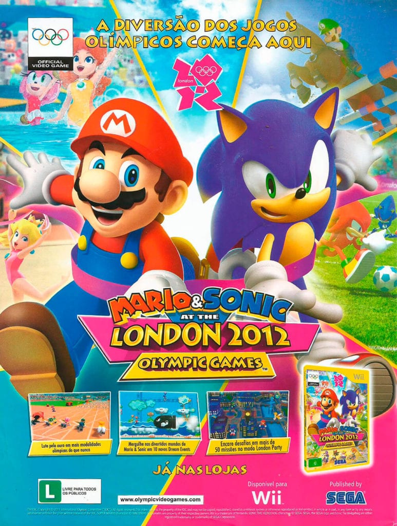 Mario & Sonic at the London 2012 Olympic Games - Revista Recreio 615