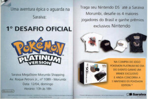 Propaganda 1º Desafio Oficial Pokémon Platinum Version (Saraiva) - NGamer Brasil 22 - 2009