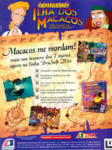 Propaganda A Maldição da Ilha dos Macacos - Senha PC 07 - 1999