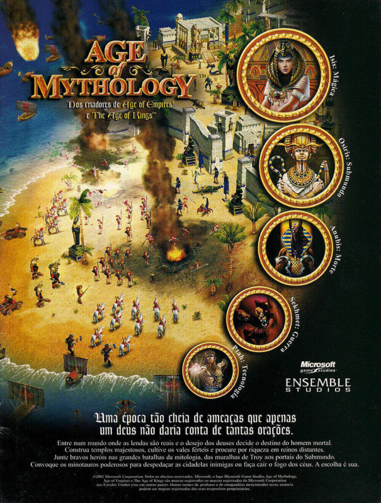Propaganda Age of Mythology - EGM Brasil 09 - 2002