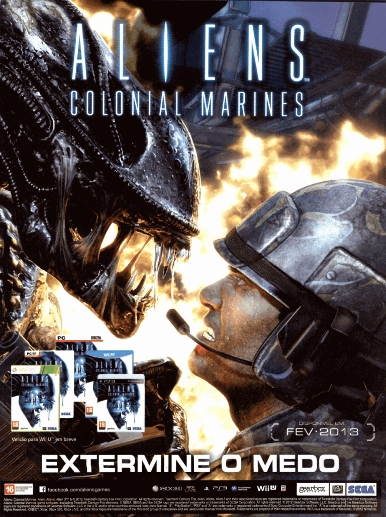 Propaganda Aliens Colonial Marines - EGM Brasil 137 - 2013