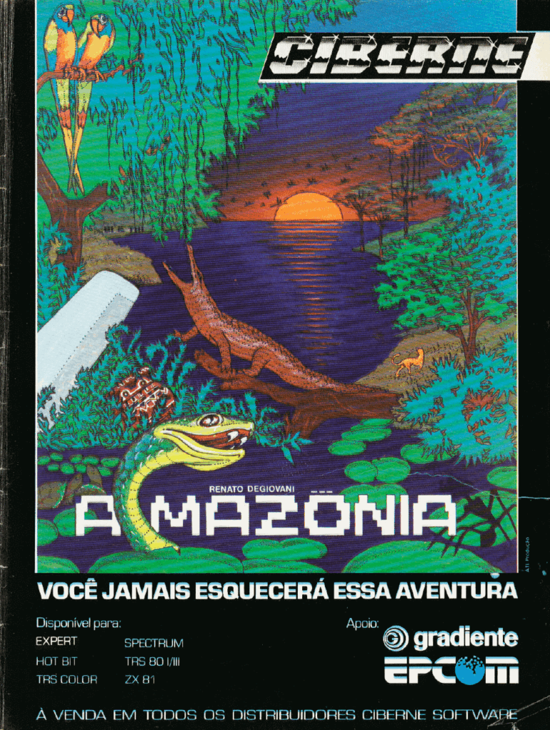 Propaganda Amazônia - MSX Micro 01 - 1985
