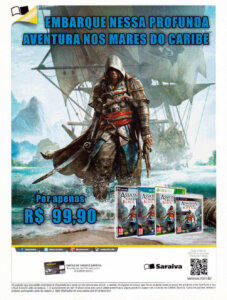Propaganda Assassin's Creed IV Black Flag (Saraiva) - EGW 145 - 2013