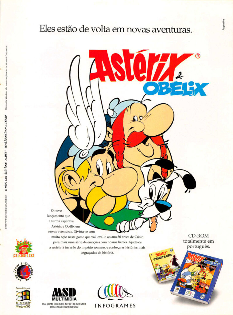 Propaganda Astérix & Obélix - Computer Games 36 - 1997