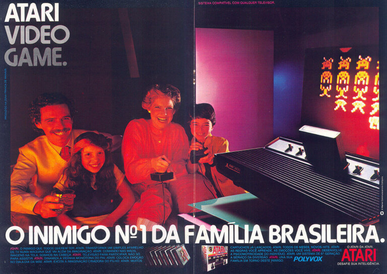 Propaganda Atari - Videogame Guia 02 - 1985