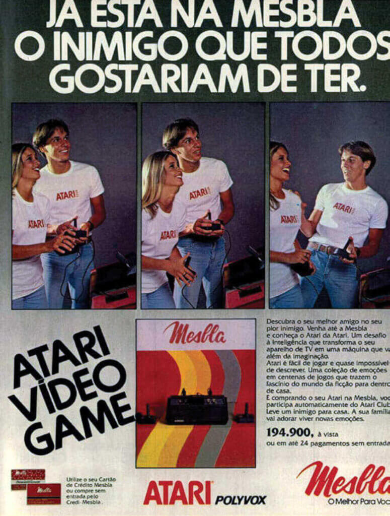 Propaganda Atari na Mesbla - 1983