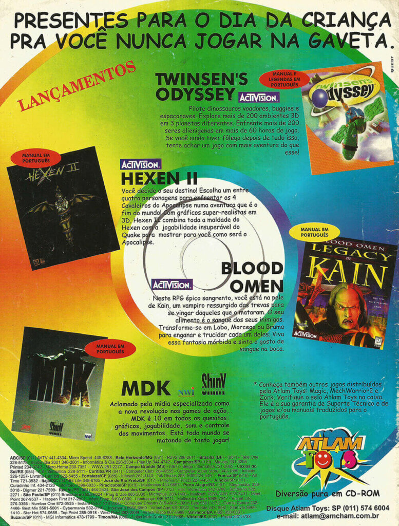 Propaganda Atlam Toys - SuperGamePower Especial 04 - 1997
