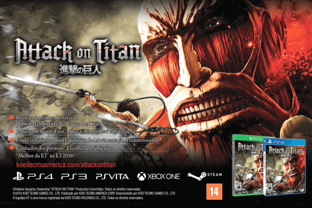Propaganda Attack on Titan - Game Informer 01 - 2016