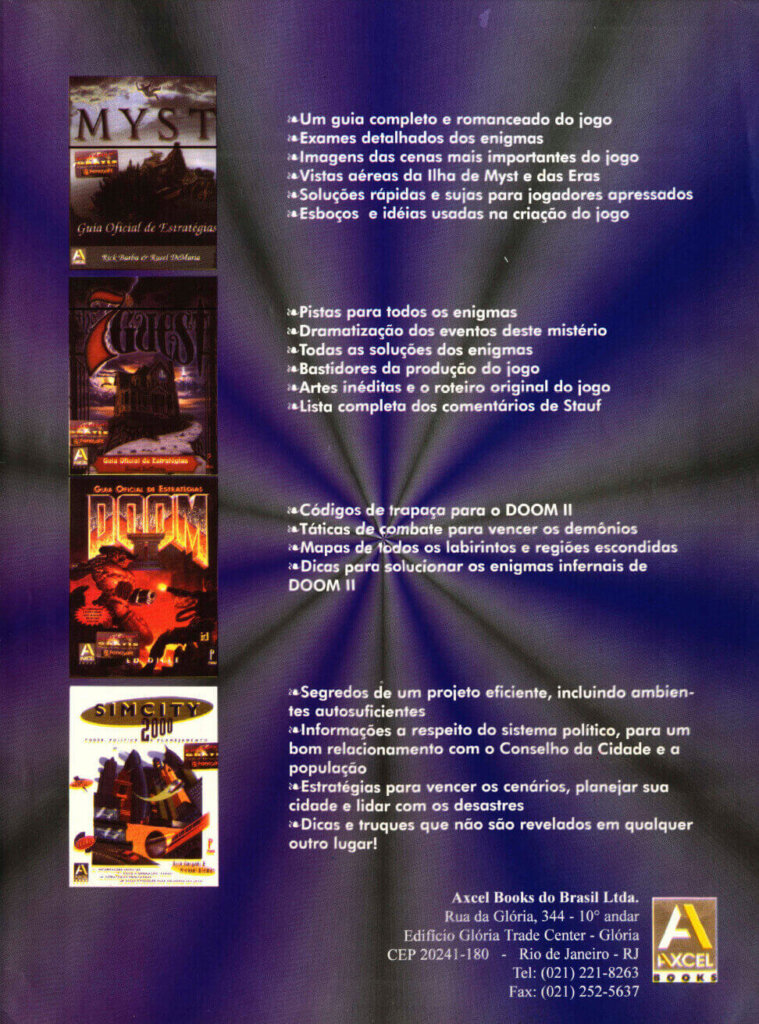 Propaganda Axcel Books do Brasil - CPU-PC 17 - 1995
