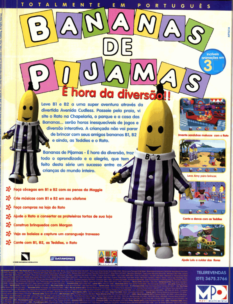 Propaganda Bananas de Pijamas - Revista do CD-Rom 38 - 1998