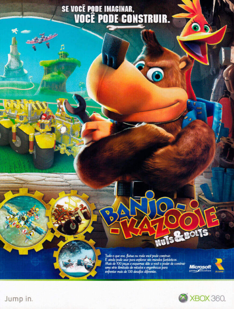Propaganda Banjo-Kazooie Nuts & Bolts - Revista Xbox 360 25 - 2008
