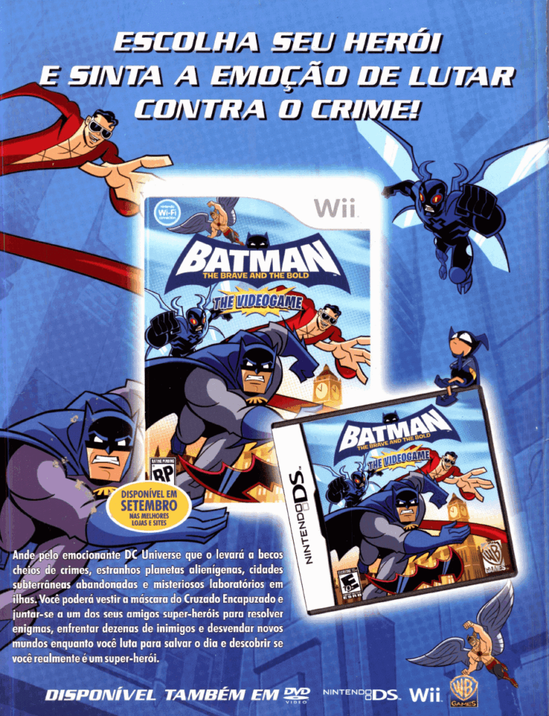 Propaganda Batman The Brave and The Bold - EGM Brasil 104 - 2010