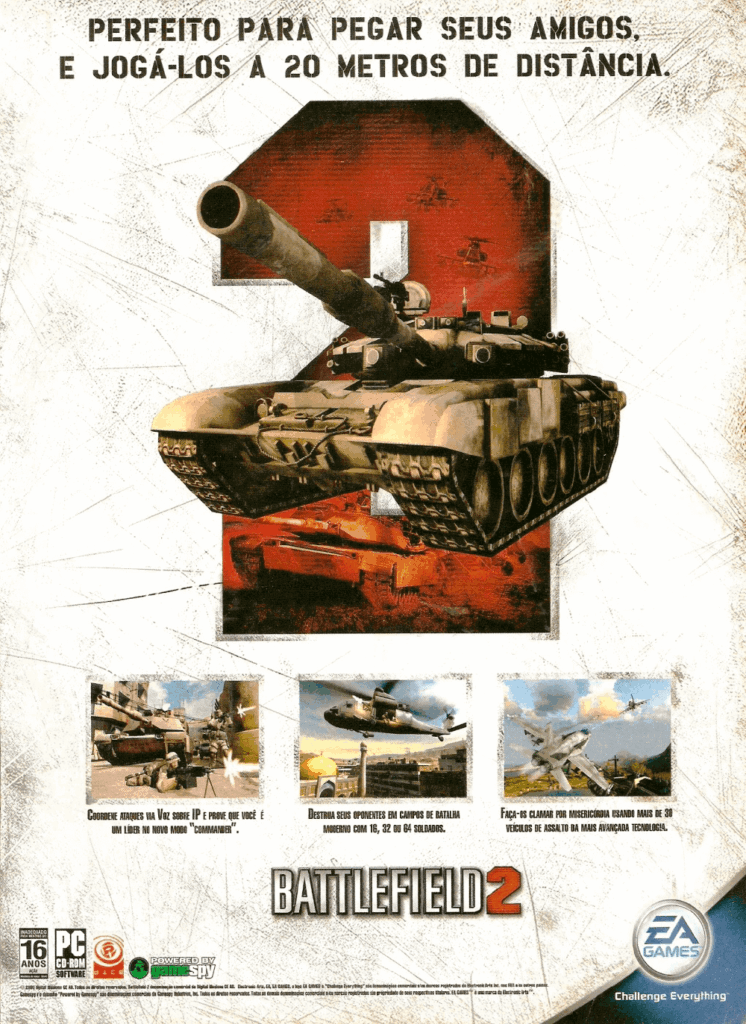Propaganda Battlefield 2 - EGM Brasil 40 - 2005