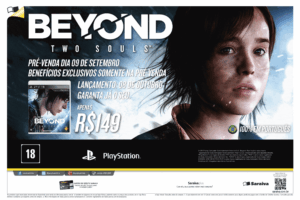 Propaganda Beyond Two Souls - Saraiva - PlayStation 181 - 2013