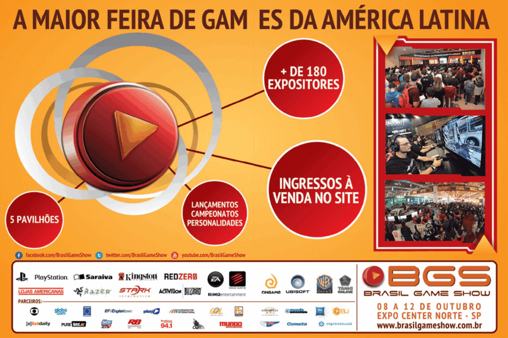 Propaganda Brasil Game Show - Revista PlayStation 196 - 2014