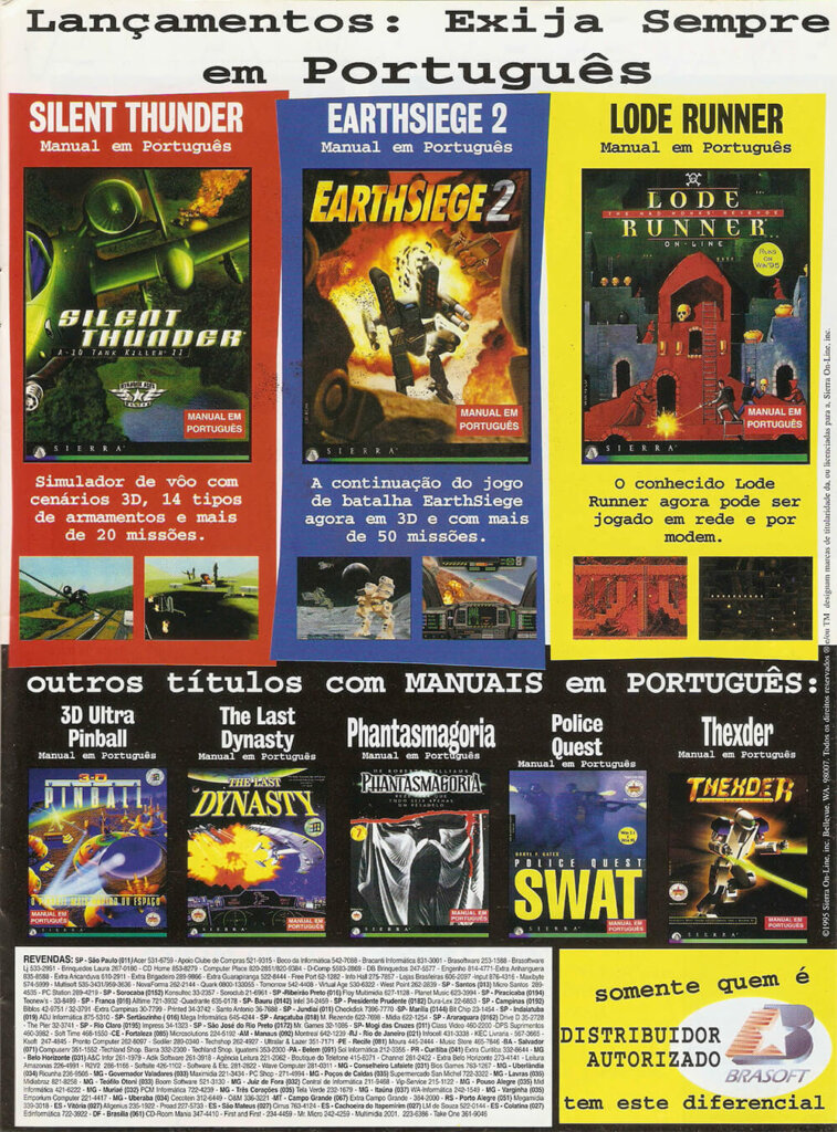 Propaganda Brasoft - Computer Games 22 - 1996