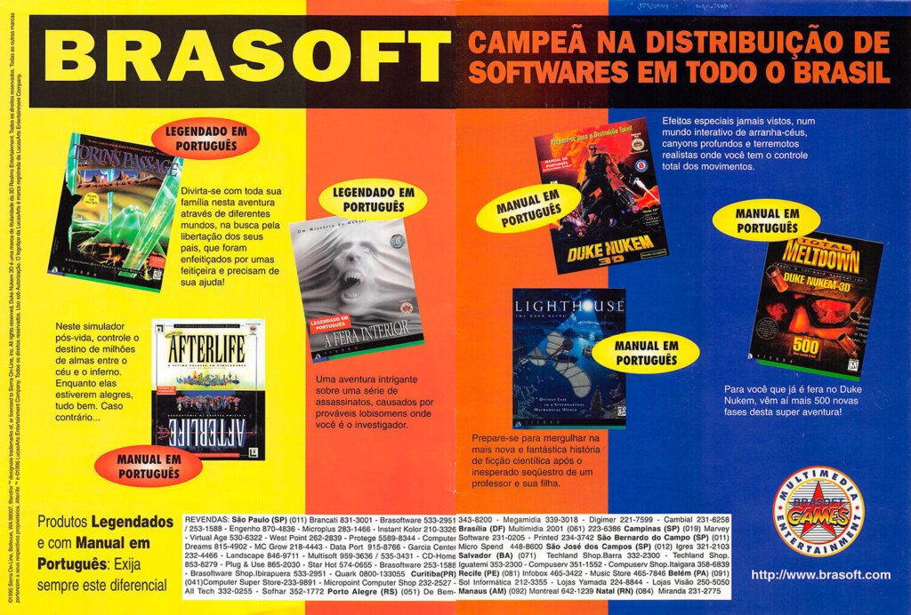 Propaganda Brasoft - Computer Games 26 - 1996