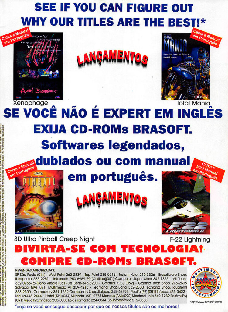 Propaganda Brasoft - Computer Games 27 - 1996