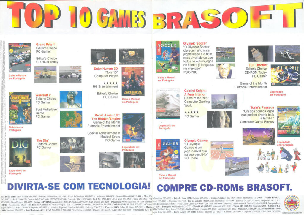 Propaganda Brasoft - Computer Games 28 - 1996