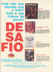 Propaganda Brasoft Games - Ação Games 23 - 1992