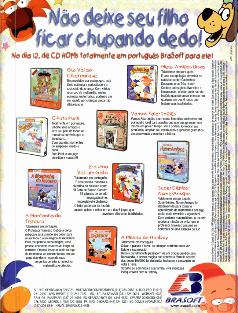 Propaganda Brasoft - Revista do CD-Rom 28 - 1997