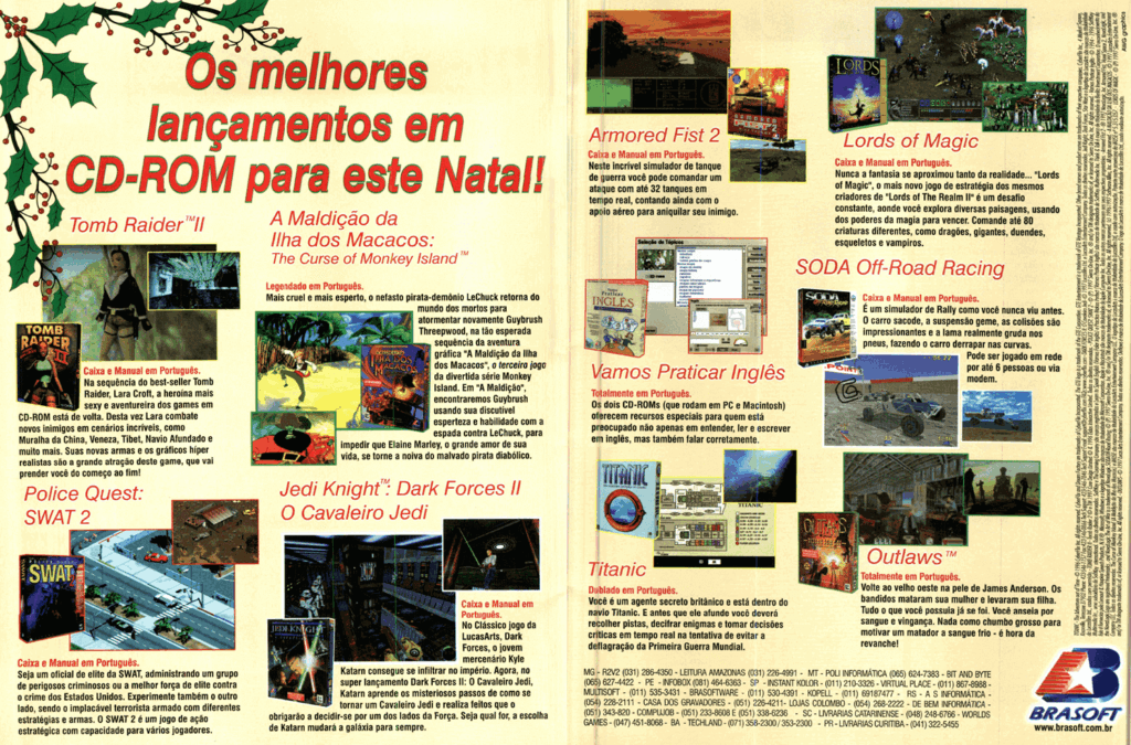 Propaganda Brasoft - Revista do CD-Rom 30 - 1998