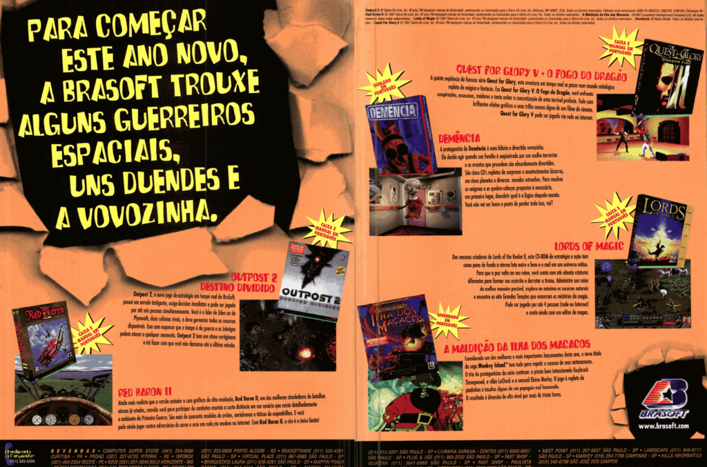 Propaganda Brasoft - Revista do CD-Rom 32 - 1998