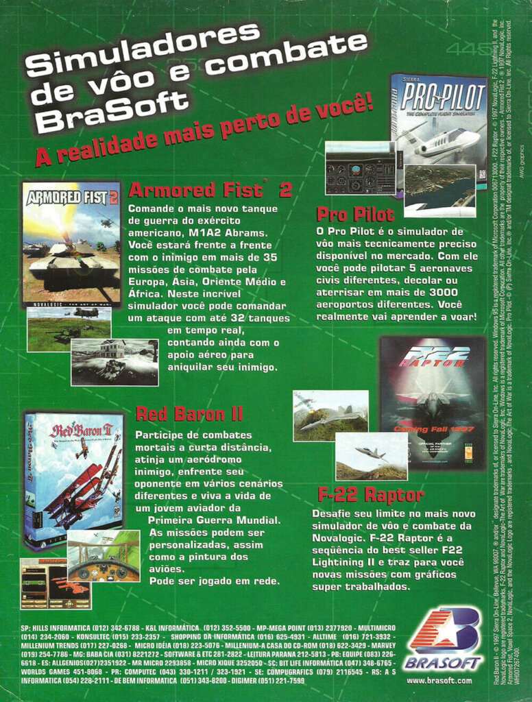 Propaganda Brasoft - SuperGamePower Especial 04 - 1997