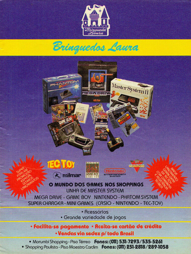 Propaganda Brinquedos Laura - Ação Games 04 - 1991