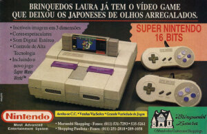 Propaganda Brinquedos Laura - VideoGame 09 - 1991