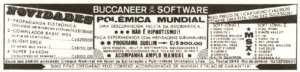 Propaganda Buccanner Software - MSX Micro 06 - 1986