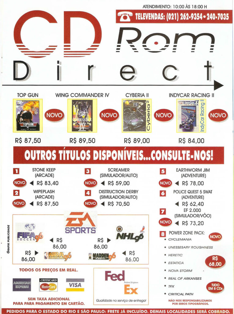 Propaganda CD Rom Direct - Computer Games 21 - 1996