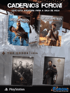 Propaganda Cadernos Foroni - PlayStation 200 - 2015