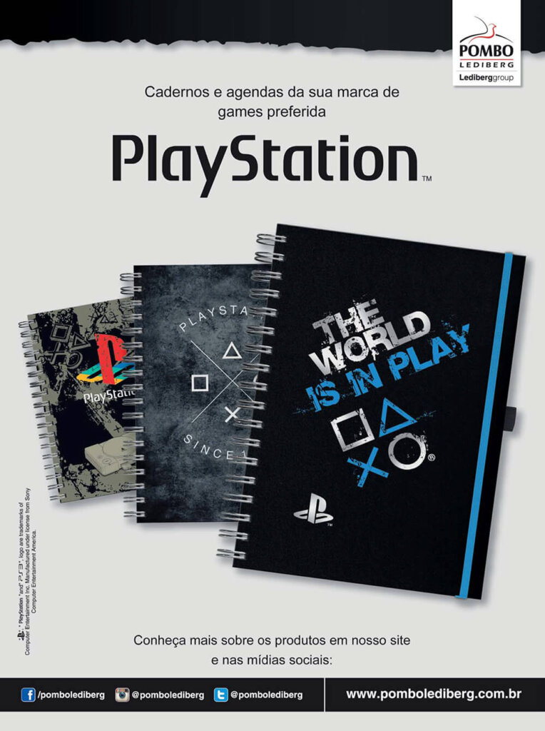 Propaganda Cadernos PlayStation - Revista PlayStation 210 - 2015