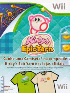 Propaganda Camiseta Kirby's Epic Yarn - Nintendo World 139 - 2010