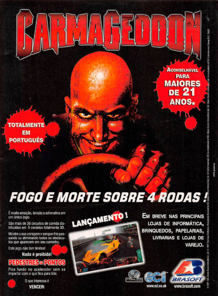Propaganda Carmageddon - PC Multimídia 08 - 1997