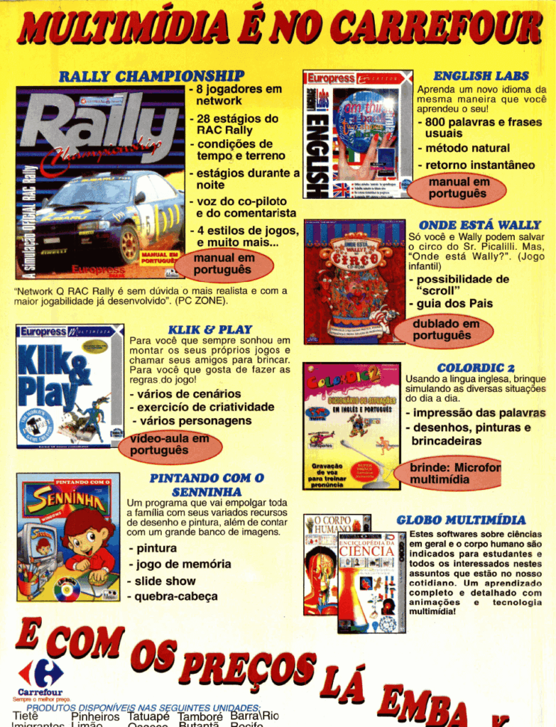 Propaganda Carrefour - Revista do CD-Rom 19 - 1997