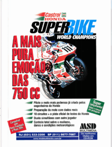 Propaganda Castrol Honda SuperBike World Champions - Revista do CD-Rom 41 - 1998