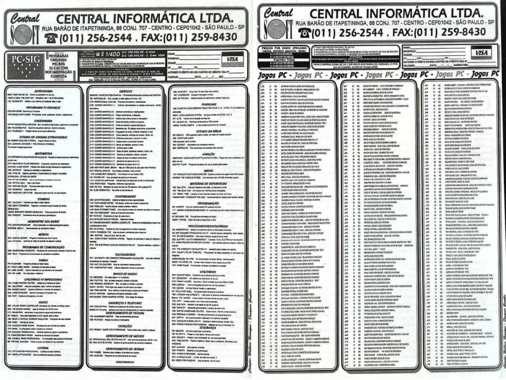 Propaganda Central Informática - CPU PC 05 - 1993