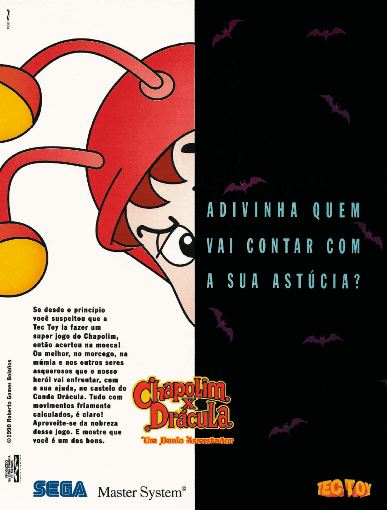 Propaganda Chapolim x Drácula - Ação Games 60 - 1994