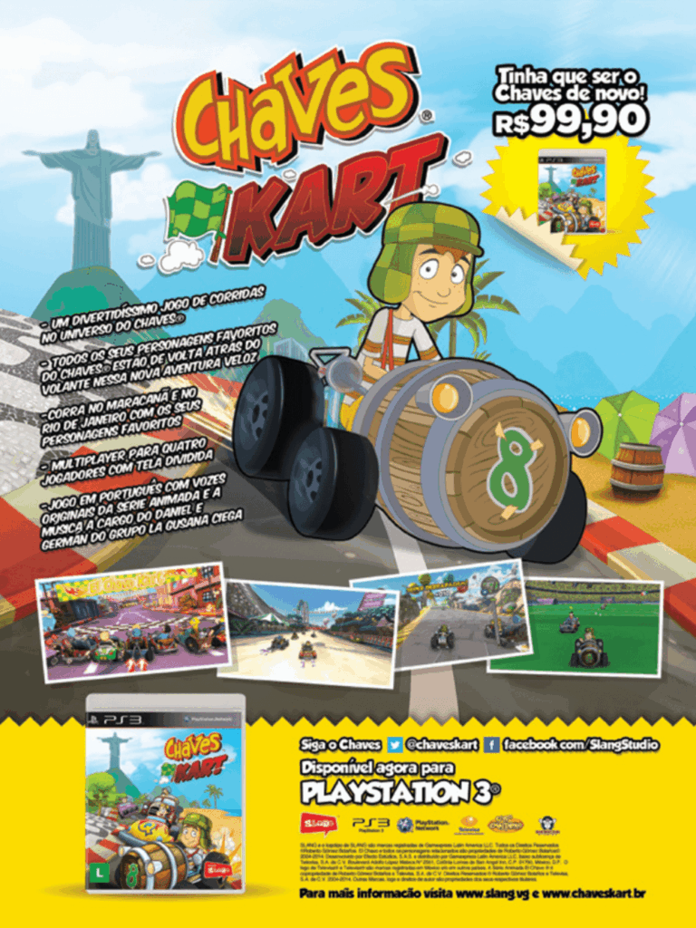 Propaganda Chaves Kart - PlayStation 193 - 2014