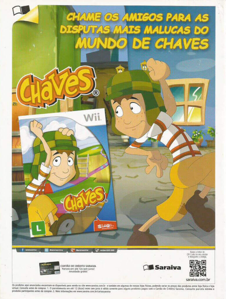 Propaganda Chaves (Saraiva) - Nintendo World 166 - 2013
