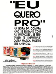 Propaganda Chips do Brasil - Ação Games 40 - 1993