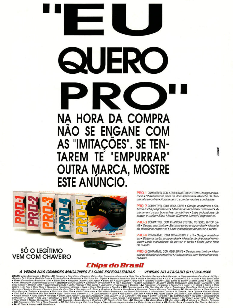 Propaganda Chips do Brasil - Ação Games 40 - 1993
