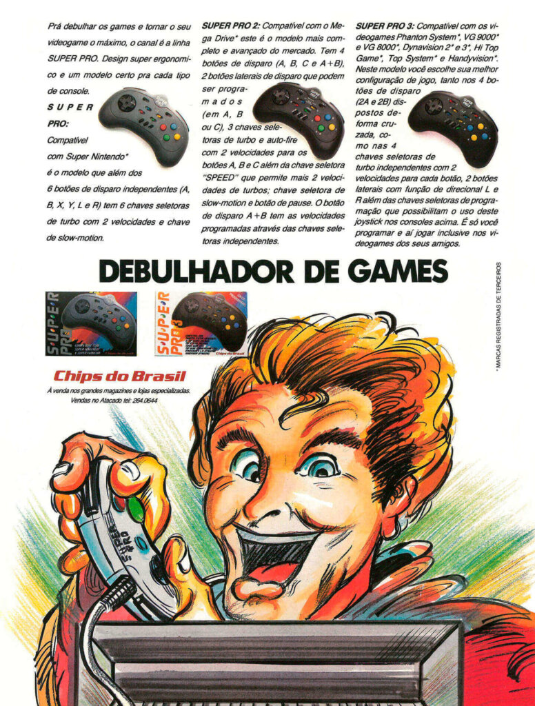 Propaganda Chips do Brasil - Ação Games 40 - 1993